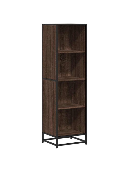 Kirjakaappi ruskea tammi 40x35x139 cm engineered wood