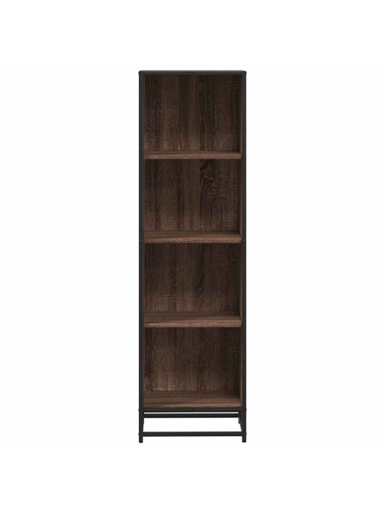 Kirjakaappi ruskea tammi 40x35x139 cm engineered wood