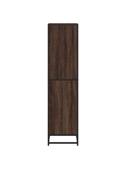 Kirjakaappi ruskea tammi 40x35x139 cm engineered wood