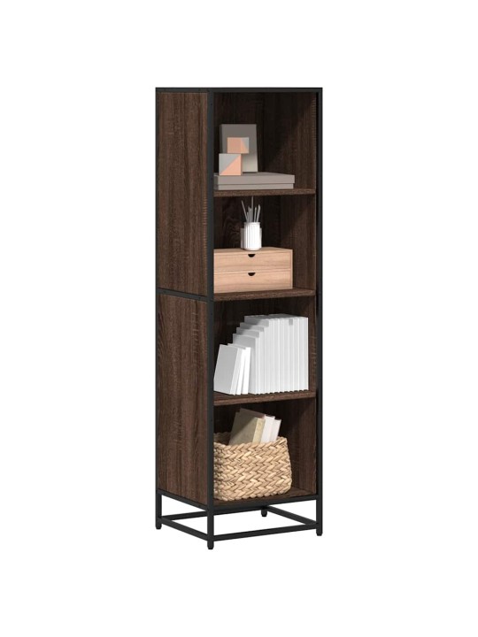 Kirjakaappi ruskea tammi 40x35x139 cm engineered wood