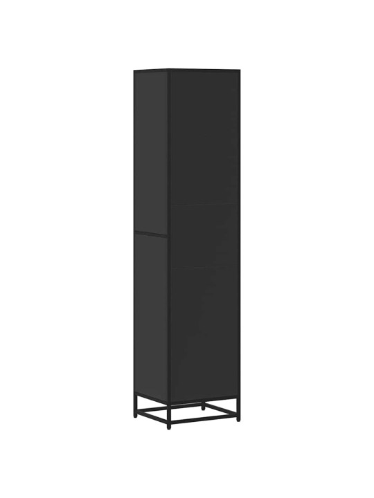 Kirjakaappi musta 40x35x170,5 cm engineered wood