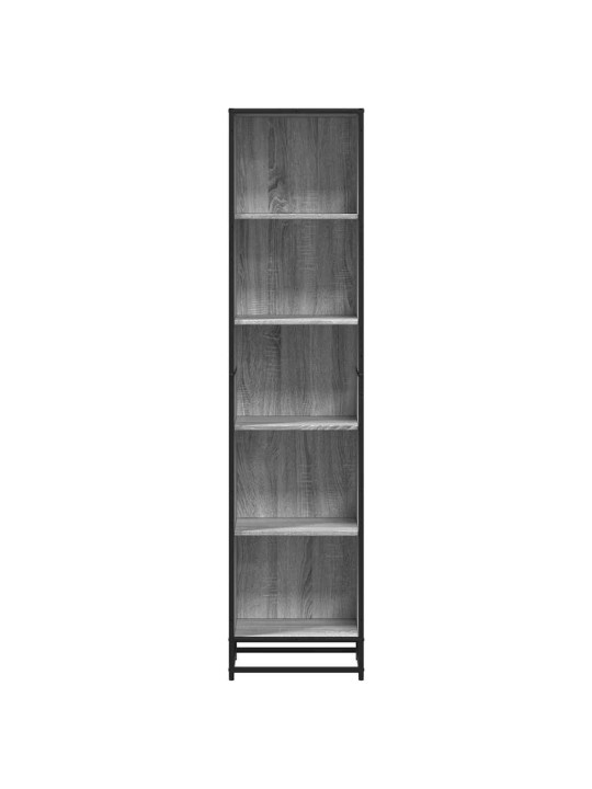 Kirjakaappi harmaa sonoma 40x35x170,5 cm engineered wood