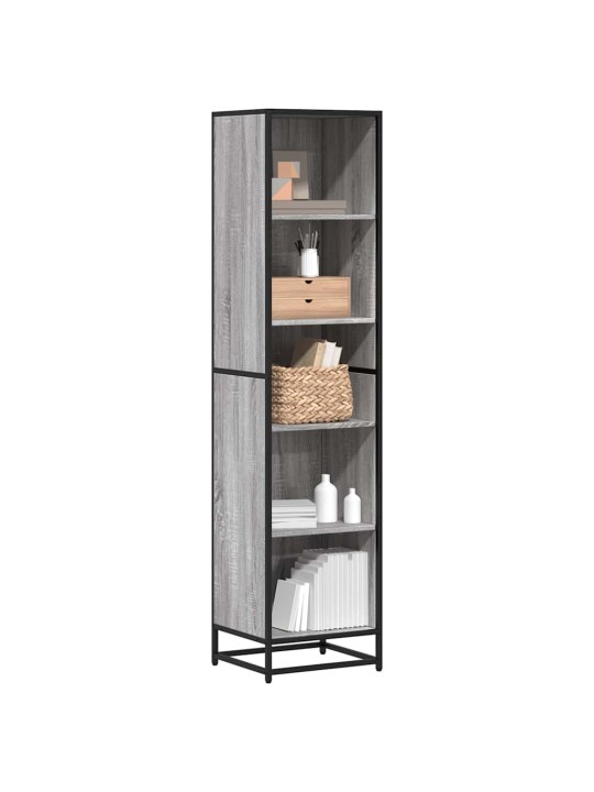 Kirjakaappi harmaa sonoma 40x35x170,5 cm engineered wood