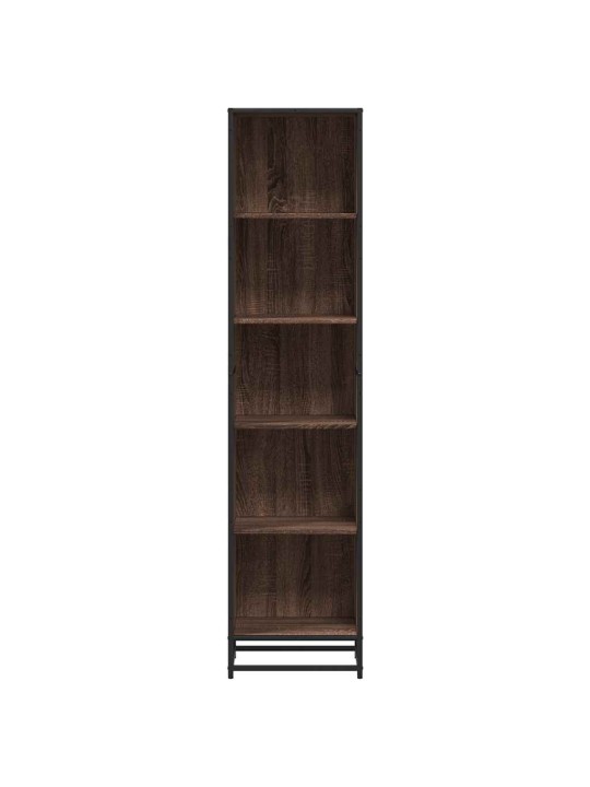 Kirjakaappi ruskea tammi 40x35x170,5 cm engineered wood