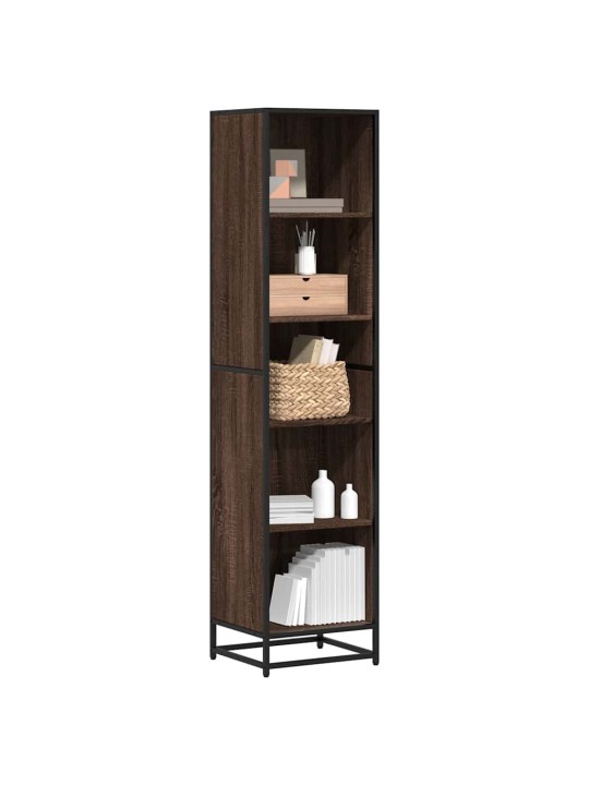 Kirjakaappi ruskea tammi 40x35x170,5 cm engineered wood