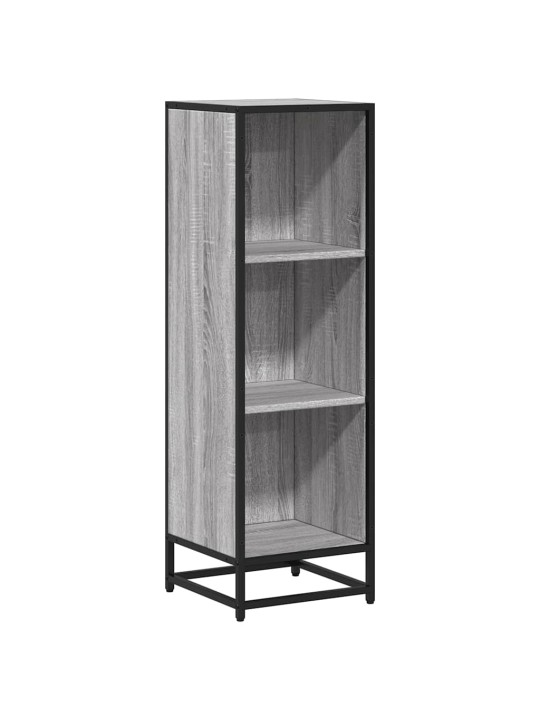 Kirjakaappi harmaa sonoma 33,5x33x107,5 cm engineered wood