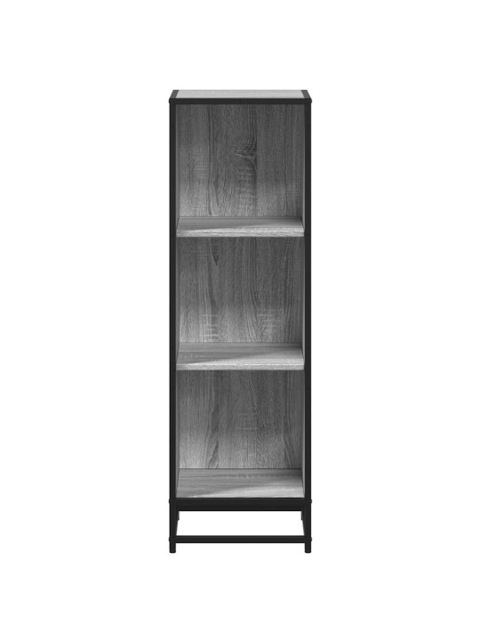 Kirjakaappi harmaa sonoma 33,5x33x107,5 cm engineered wood