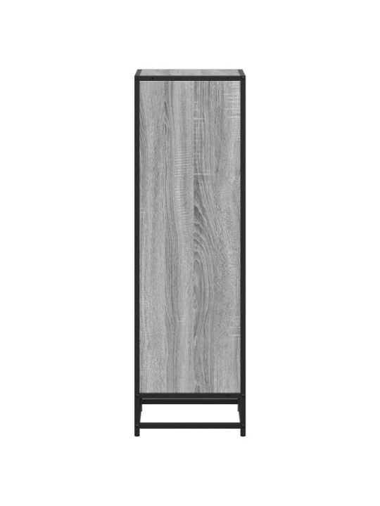 Kirjakaappi harmaa sonoma 33,5x33x107,5 cm engineered wood
