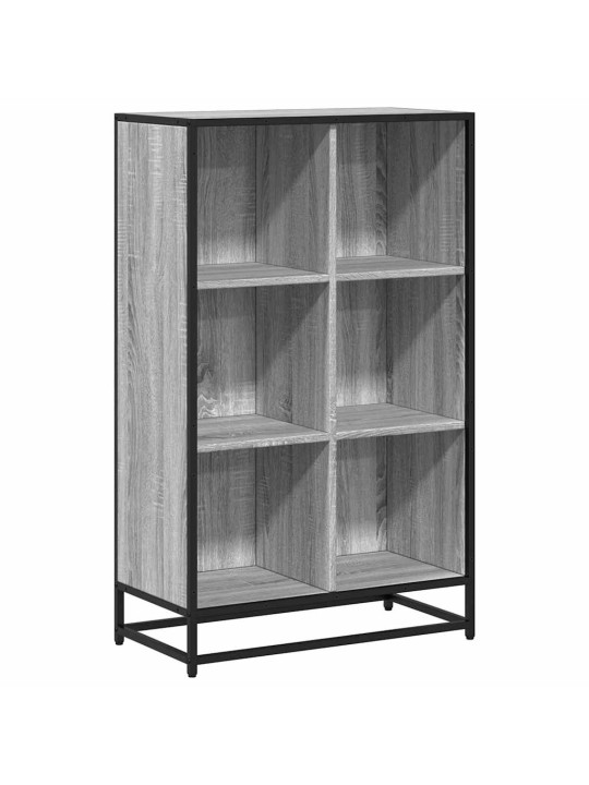Kirjakaappi harmaa sonoma 65,5x33x107,5 cm engineered wood
