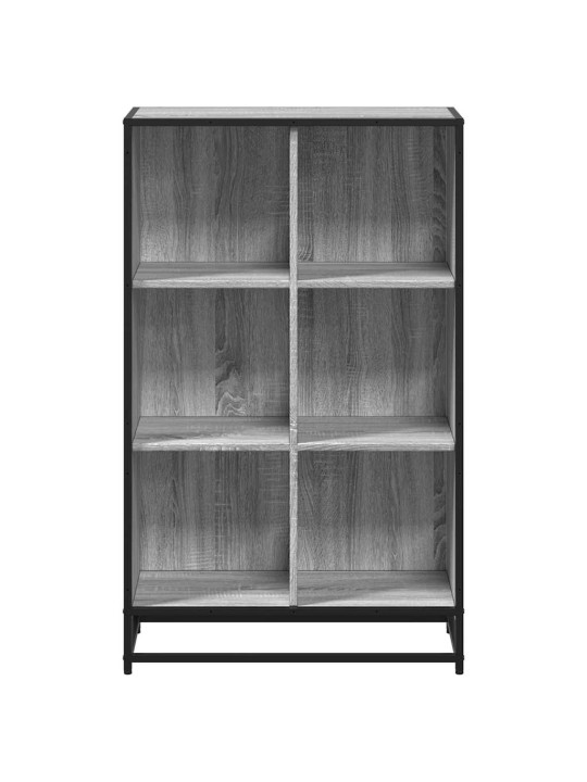 Kirjakaappi harmaa sonoma 65,5x33x107,5 cm engineered wood