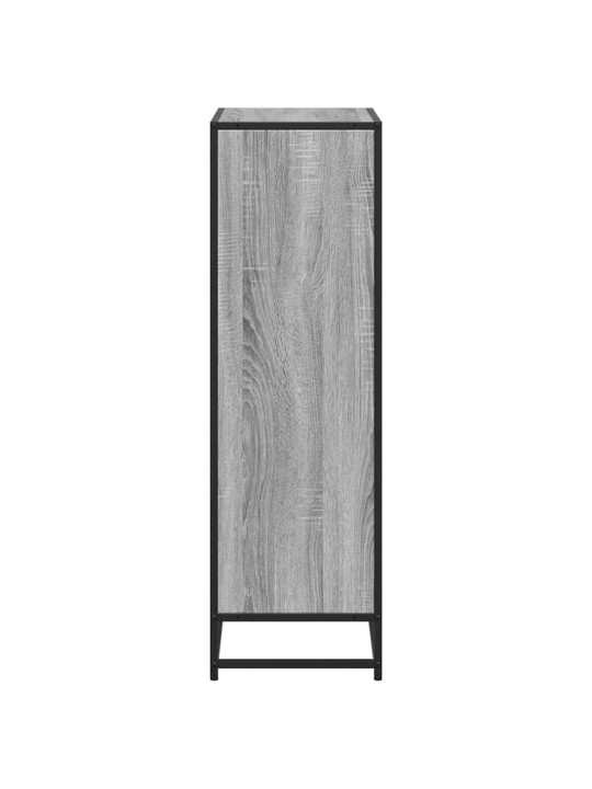 Kirjakaappi harmaa sonoma 65,5x33x107,5 cm engineered wood