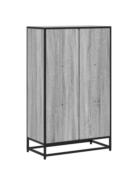 Kirjakaappi harmaa sonoma 65,5x33x107,5 cm engineered wood