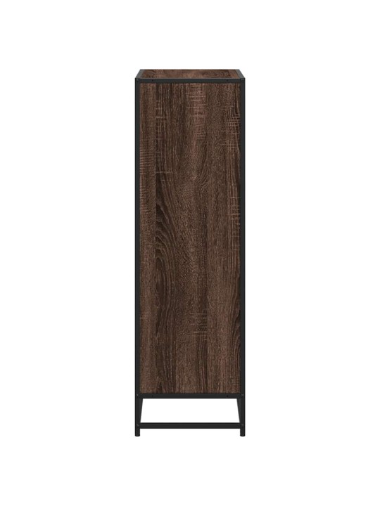 Kirjakaappi ruskea tammi 65,5x33x107,5 cm tekninen puu