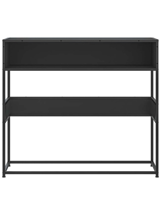 Konsolipöytä musta 90x35x80 cm tekninen puu