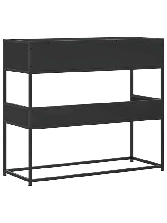 Konsolipöytä musta 90x35x80 cm tekninen puu