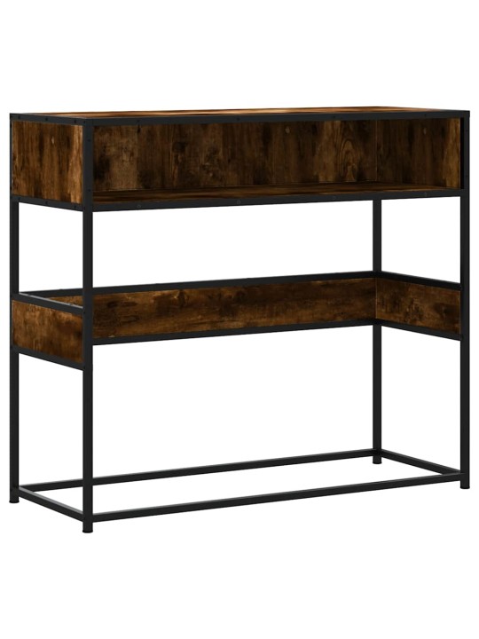 Konsolipöytä savustettu tammi 90x35x80 cm tekninen puu