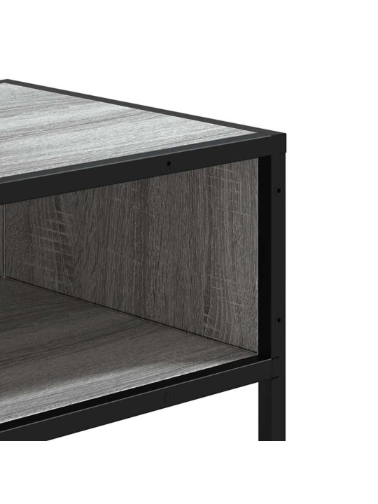 Konsolipöytä harmaa Sonoma 90x35x80 cm tekninen puu