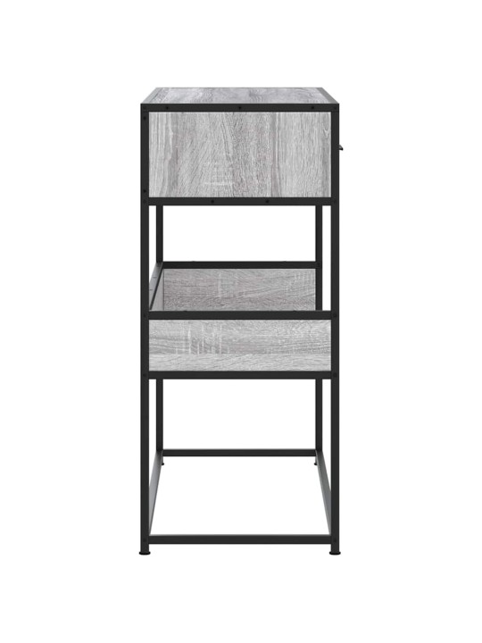 Konsolipöytä harmaa Sonoma 90x35x80 cm tekninen puu