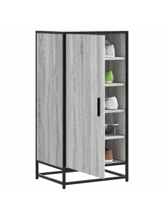 Kenkäteline harmaa sonoma 48x38x97,5 cm tekninen puu