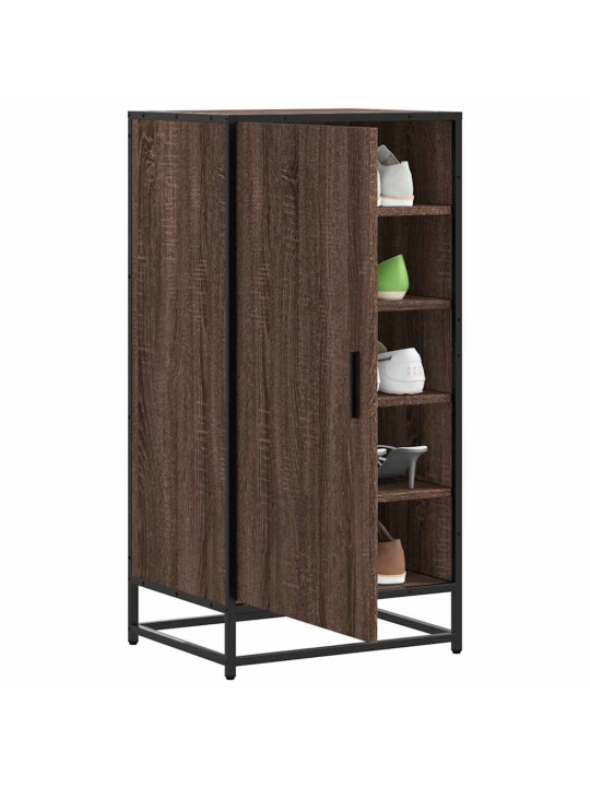 Kenkäteline ruskea tammi 48x38x97,5 cm tekninen puu
