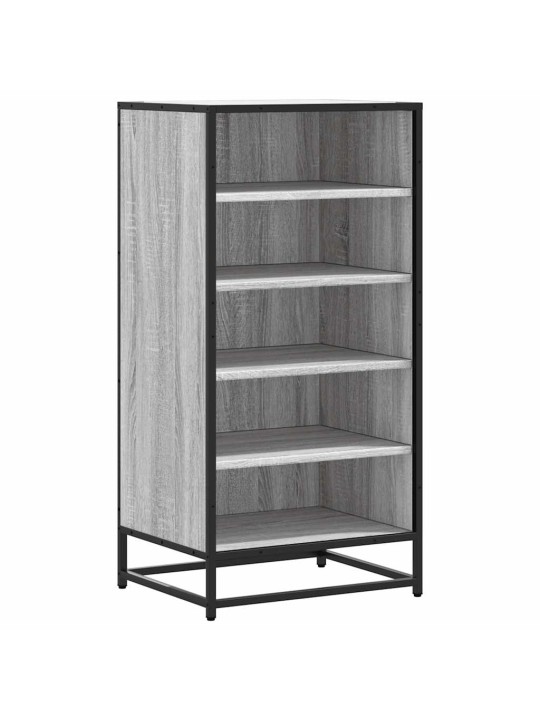 Kenkäteline harmaa sonoma 48x38x97,5 cm tekninen puu