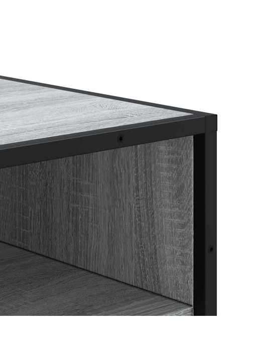 Kenkäteline harmaa sonoma 48x38x97,5 cm tekninen puu