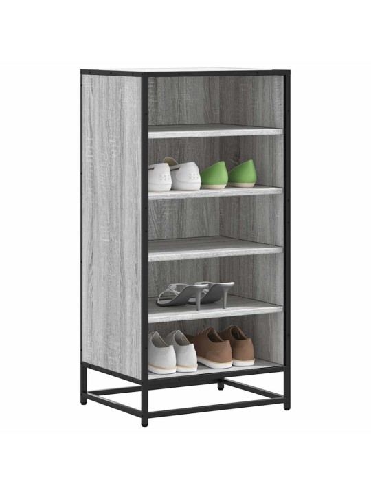 Kenkäteline harmaa sonoma 48x38x97,5 cm tekninen puu