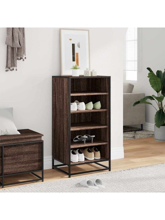 Kenkäteline ruskea tammi 48x38x97,5 cm tekninen puu