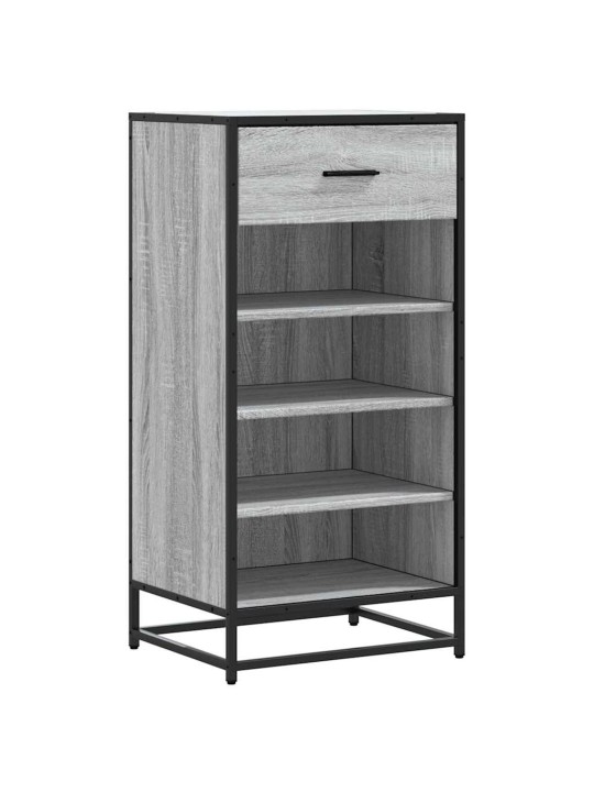Kenkäteline harmaa sonoma 48x38x97,5 cm tekninen puu
