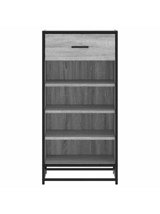 Kenkäteline harmaa sonoma 48x38x97,5 cm tekninen puu