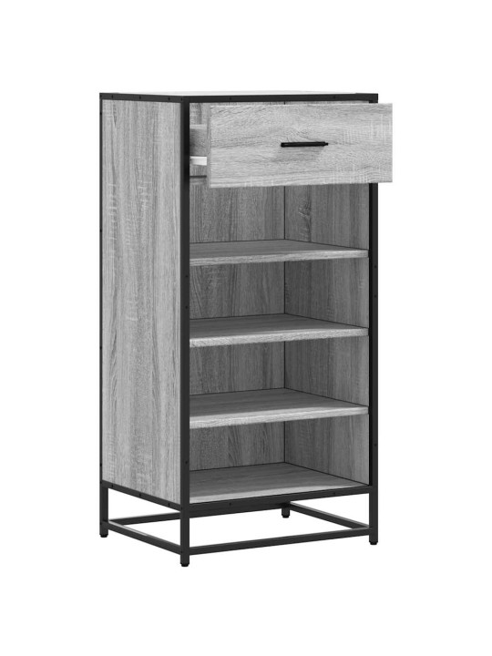 Kenkäteline harmaa sonoma 48x38x97,5 cm tekninen puu