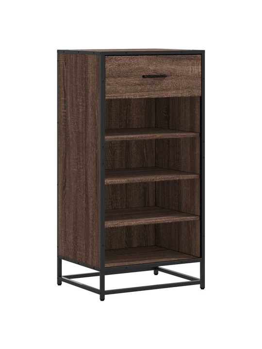 Kenkäteline ruskea tammi 48x38x97,5 cm tekninen puu