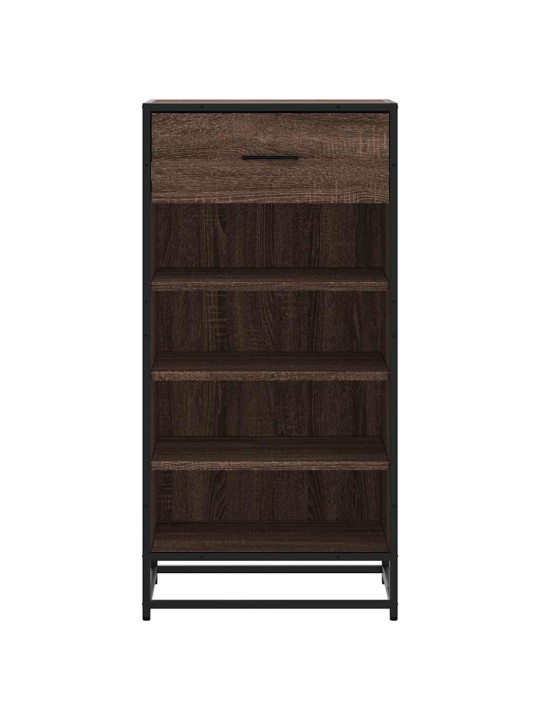 Kenkäteline ruskea tammi 48x38x97,5 cm tekninen puu