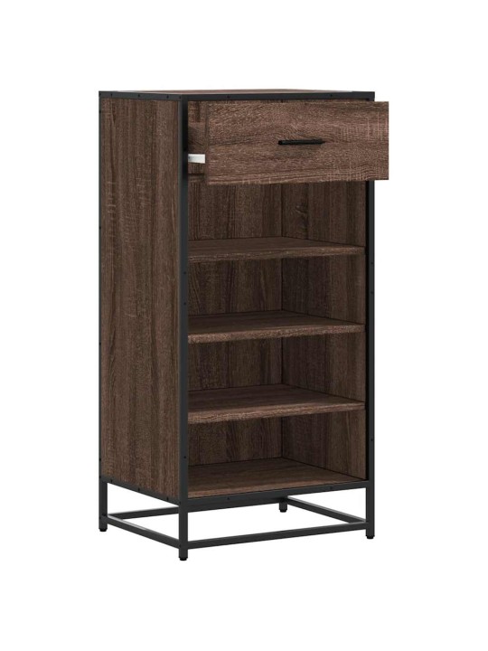 Kenkäteline ruskea tammi 48x38x97,5 cm tekninen puu