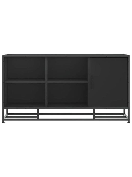 Kenkäpenkki musta 100x40x53,5 cm suunniteltu puu ja metalli