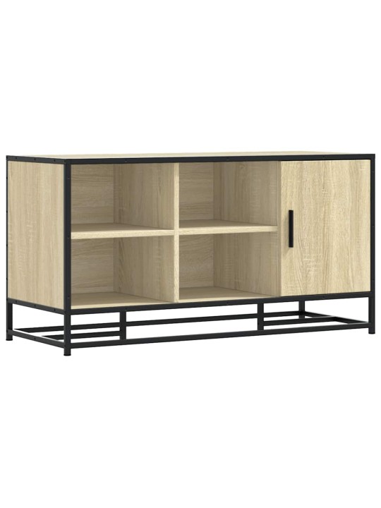 Kenkäpenkki sonoma tammi 100x40x53,5 cm suunniteltu puu metalli