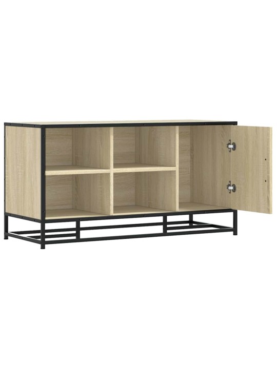 Kenkäpenkki sonoma tammi 100x40x53,5 cm suunniteltu puu metalli