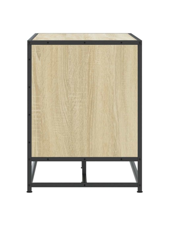 Kenkäpenkki sonoma tammi 100x40x53,5 cm suunniteltu puu metalli