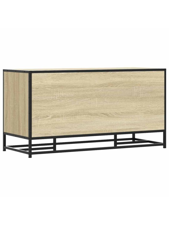 Kenkäpenkki sonoma tammi 100x40x53,5 cm suunniteltu puu metalli