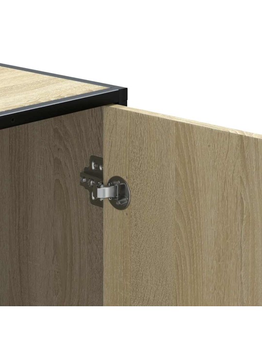 Kenkäpenkki sonoma tammi 100x40x53,5 cm suunniteltu puu metalli