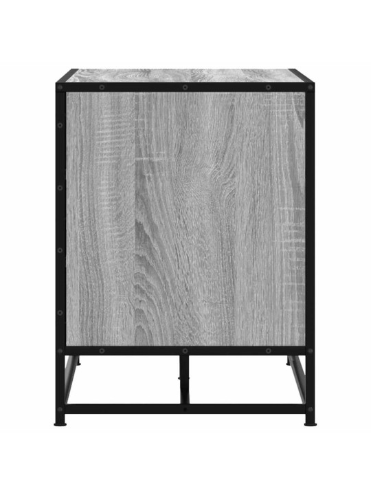 Kenkäpenkki harmaa Sonoma 100x40x53,5cm tekninen puu ja metalli