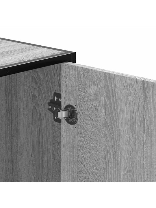 Kenkäpenkki harmaa Sonoma 100x40x53,5cm tekninen puu ja metalli