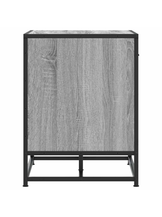 Kenkäpenkki harmaa Sonoma 60x40x53,5 cm tekninen puu ja metalli