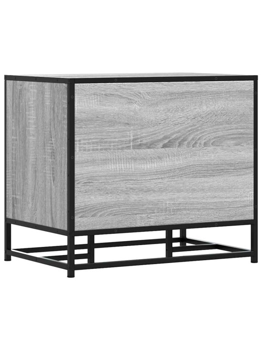 Kenkäpenkki harmaa Sonoma 60x40x53,5 cm tekninen puu ja metalli