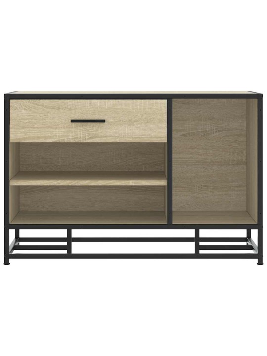 Kenkäpenkki sonoma tammi 80x40x53,5 cm suunniteltu puu metalli