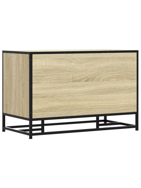 Kenkäpenkki sonoma tammi 80x40x53,5 cm suunniteltu puu metalli