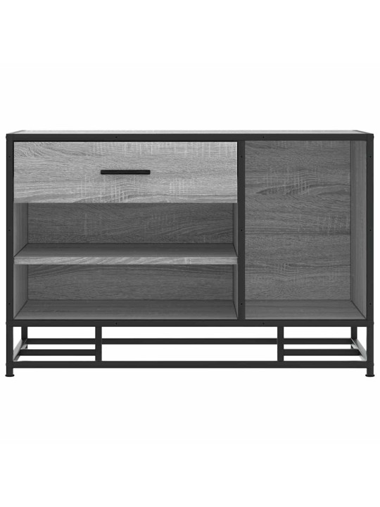 Kenkäpenkki harmaa Sonoma 80x40x53,5 cm tekninen puu ja metalli