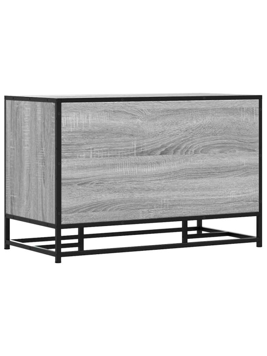 Kenkäpenkki harmaa Sonoma 80x40x53,5 cm tekninen puu ja metalli