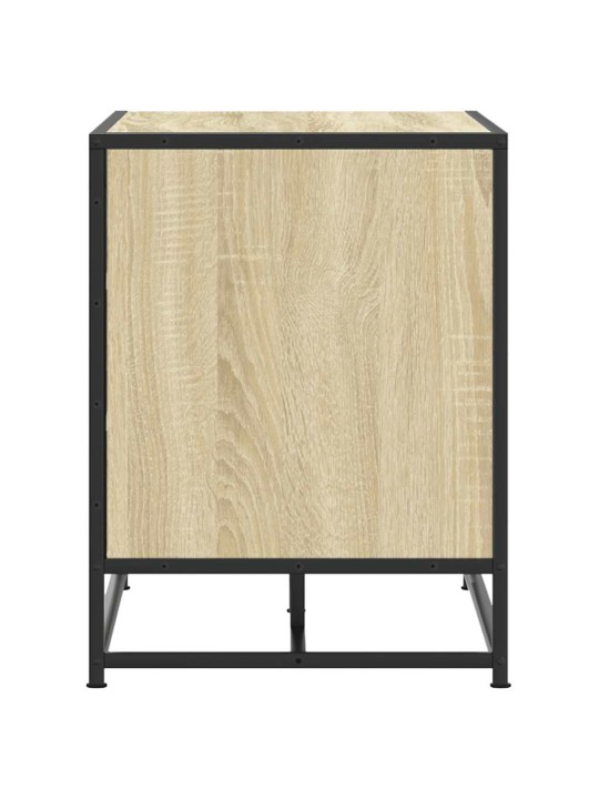 Kenkäpenkki sonoma tammi 84x40x53,5 cm suunniteltu puu metalli