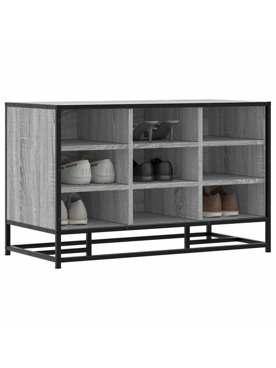 Kenkäpenkki sonoma tammi 84x40x53,5 cm suunniteltu puu metalli